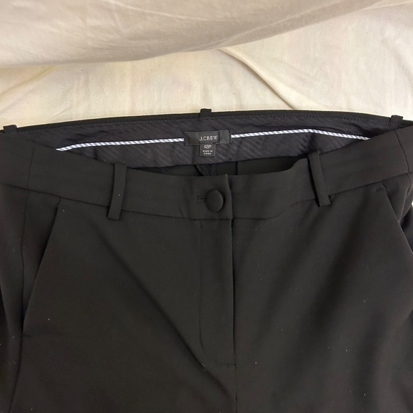 J.Crew black slim ankle pants-work trousers (Size 12 petite) - Picture 3 of 6